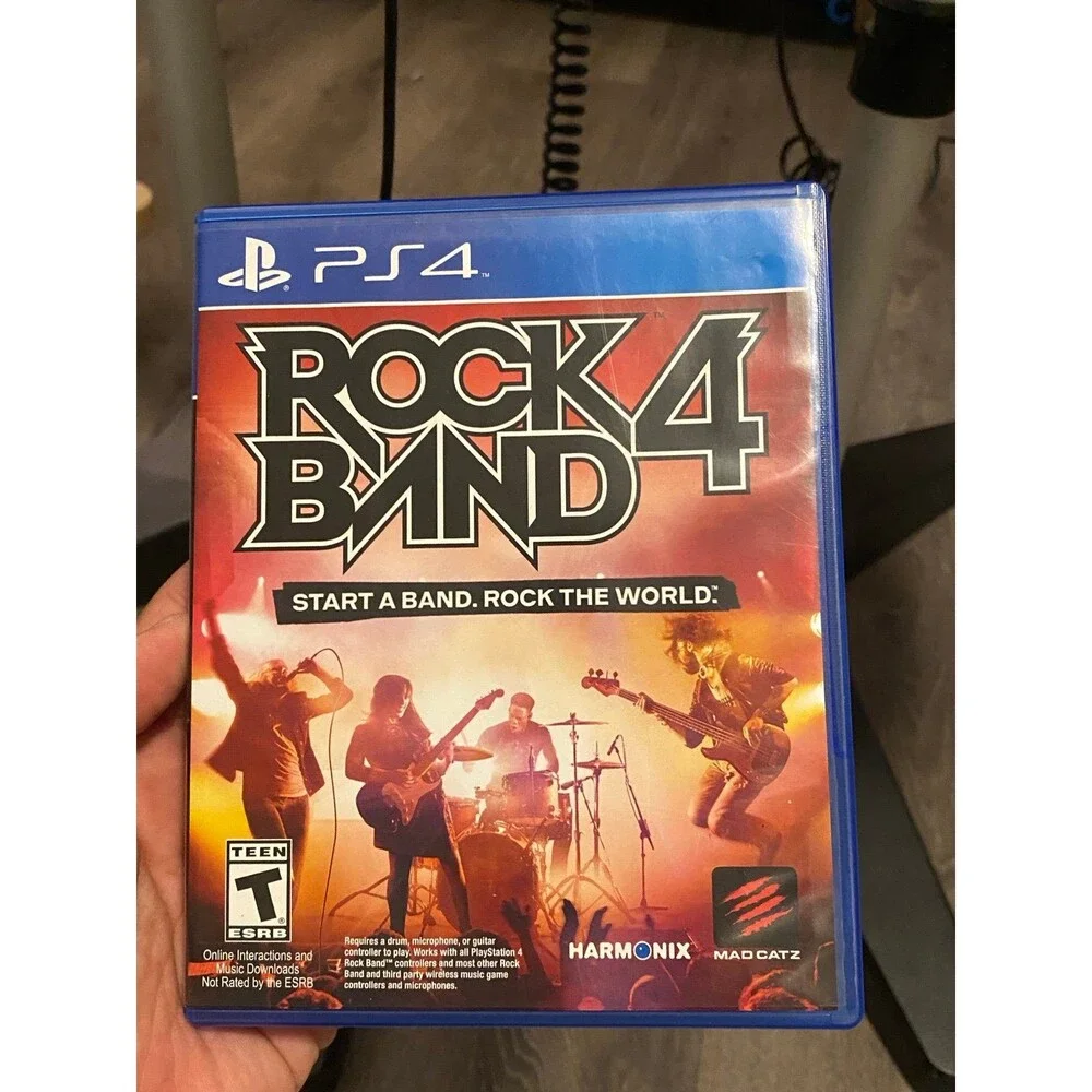 Rock Band 4 PS4 PS5 Wireless band Bundle Fender Guitar Drum Mic Game PlayStation